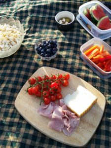 Die Picknickzeit im Frühling