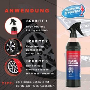 Motorrad Felgenreiniger Anwendung