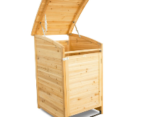 Mülltonnenbox aus Holz selber bauen
