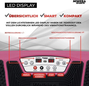 3D Vibrationsplatten Bedienung und Funktionen