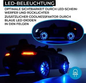  Kinder Elektroauto mit LED Licht