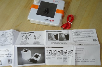 Ausstattung der LuminAID Solarlaterne im Test